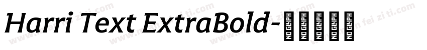 Harri Text ExtraBold字体转换